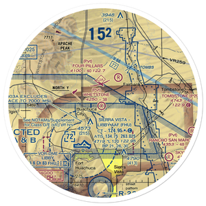 Whetstone Airport (11AZ) VFR Sectional Sticker (30 mile)