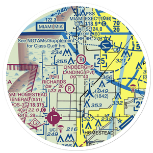 B & L Farms Airport (11FA) VFR Sectional Sticker (20 mile)