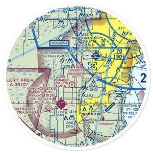 B & L Farms Airport (11FA) VFR Sectional Sticker (30 mile)