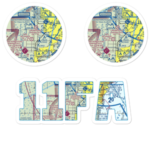 B & L Farms Airport (11FA) VFR Sectional Sticker Pack