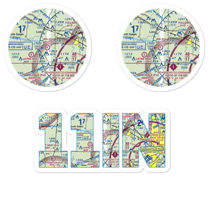 Jr's Airport (11IN) VFR Sectional Sticker Pack