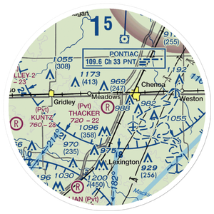 Thacker Airport (11LL) VFR Sectional Sticker (20 mile)