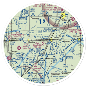 Thacker Airport (11LL) VFR Sectional Sticker (30 mile)