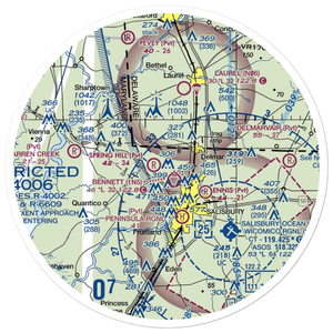 Tim's Airport (11MD) VFR Sectional Sticker (30 mile)