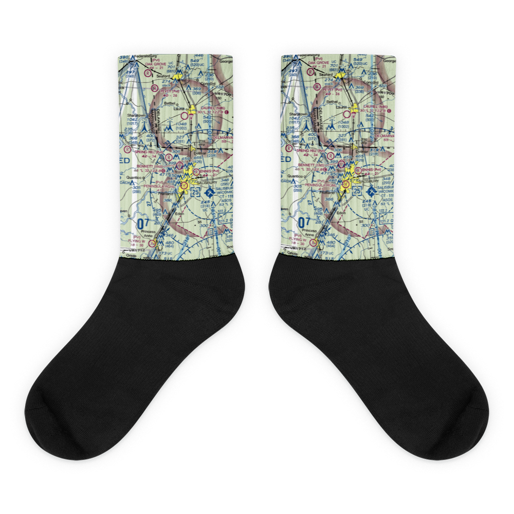 Tim's Airport (11MD) VFR Sectional Socks 
