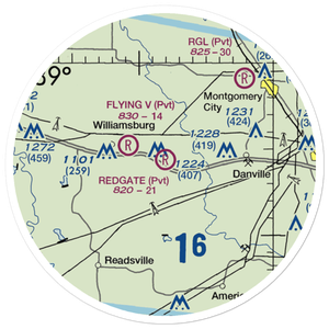 Redgate Ranch Airport (11MO) VFR Sectional Sticker (20 mile)