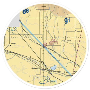 Lammers Airport (11MT) VFR Sectional Sticker (30 mile)
