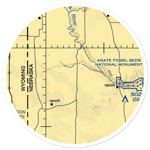 Kaan Airport (11NE) VFR Sectional Sticker (20 mile)