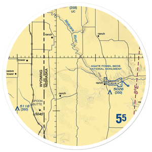 Kaan Airport (11NE) VFR Sectional Sticker (30 mile)