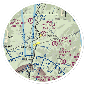 Holiday Sky Ranch Airport (11OR) VFR Sectional Sticker (20 mile)
