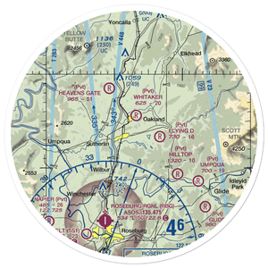 Holiday Sky Ranch Airport (11OR) VFR Sectional Sticker (30 mile)
