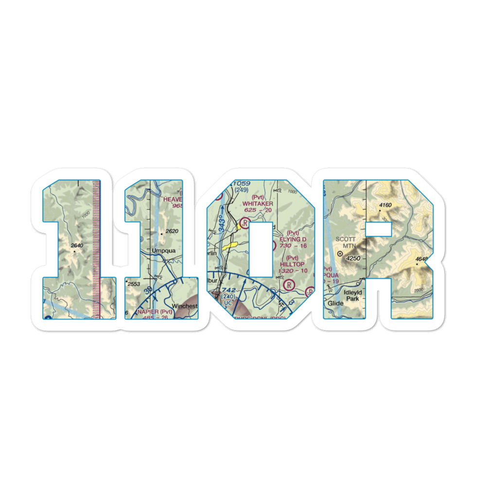 Holiday Sky Ranch Airport (11OR) VFR Sectional Sticker 