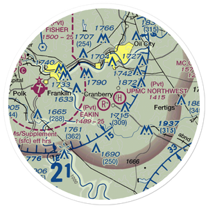 Eakin Airport (11PN) VFR Sectional Sticker (20 mile)