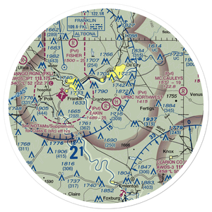 Eakin Airport (11PN) VFR Sectional Sticker (30 mile)