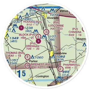 Flying M Ranch Airport (11TE) VFR Sectional Sticker (20 mile)