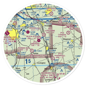 Flying M Ranch Airport (11TE) VFR Sectional Sticker (30 mile)
