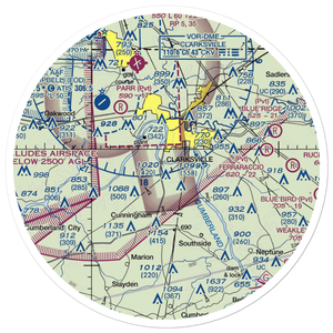 Salem Field (11TN) VFR Sectional Sticker (30 mile)