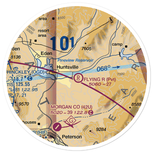 Flying R Airport (11UT) VFR Sectional Sticker (20 mile)
