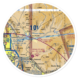 Flying R Airport (11UT) VFR Sectional Sticker (30 mile)