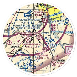 Homeport Airport (11WA) VFR Sectional Sticker (20 mile)