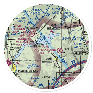 Diedrich Seaplane Base (11WN) VFR Sectional Sticker (20 mile)