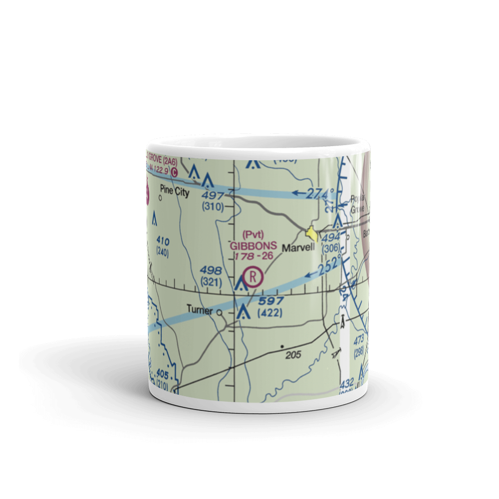 Gibbons Airport (12AR) VFR Sectional  Mug 