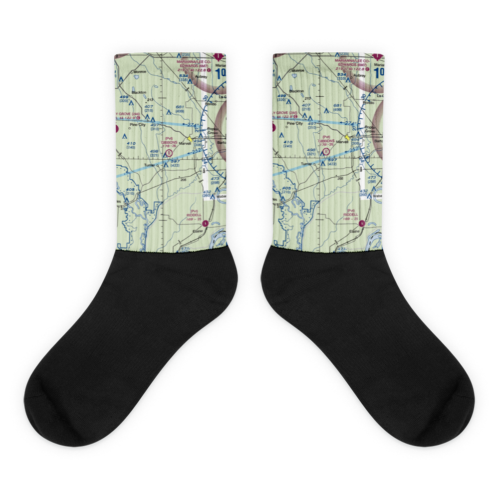 Gibbons Airport (12AR) VFR Sectional Socks 