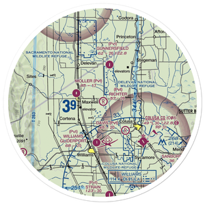 Richter Airport (12CN) VFR Sectional Sticker (30 mile)