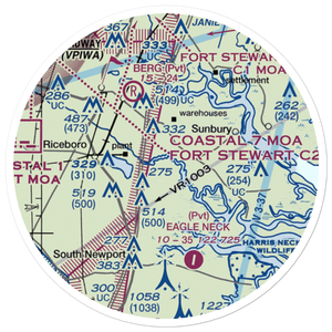 Harvest Lake Seaplane Base (12GE) VFR Sectional Sticker (20 mile)
