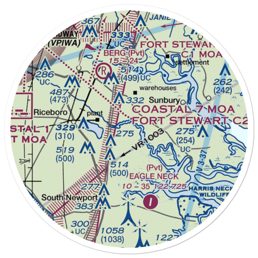 Harvest Lake Seaplane Base (12GE) VFR Sectional Sticker (20 mile) 
