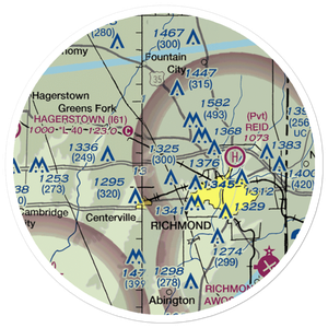 Pentecost Airport (12II) VFR Sectional Sticker (20 mile)