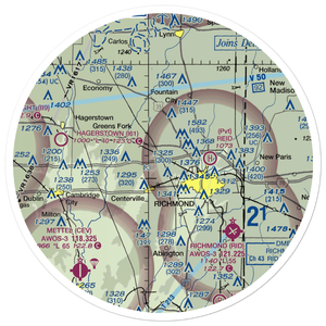 Pentecost Airport (12II) VFR Sectional Sticker (30 mile)
