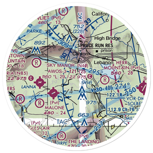 Clinton Elks Lodge Balloonport (12JY) VFR Sectional Sticker (20 mile)