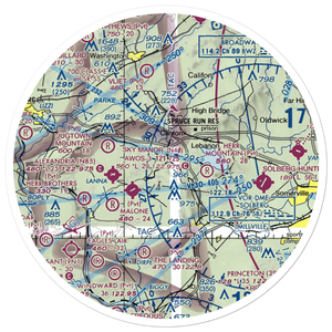 Clinton Elks Lodge Balloonport (12JY) VFR Sectional Sticker (30 mile)