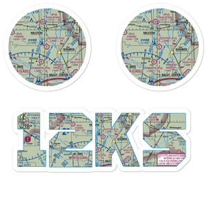 Sooter Airport (12KS) VFR Sectional Sticker Pack