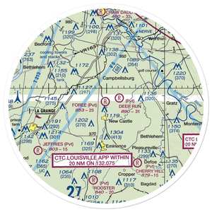 John M. Foree Airport (12KY) VFR Sectional Sticker (30 mile)