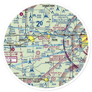 Hains Airstrip (12LS) VFR Sectional Sticker (30 mile)