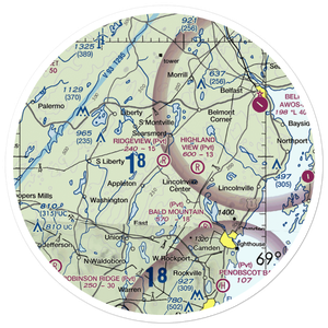 Ridgeview Airport (12ME) VFR Sectional Sticker (30 mile)