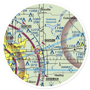 John's Airport (12MI) VFR Sectional Sticker (20 mile)