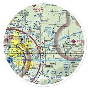 John's Airport (12MI) VFR Sectional Sticker (30 mile)