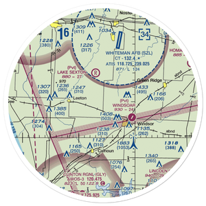 Ferguson Farms Airport (12MO) VFR Sectional Sticker (30 mile)