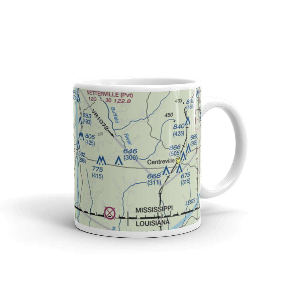 Green Acres Airport (12MS) VFR Sectional  Mug 
