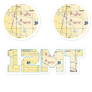 Lincolns Field (12MT) VFR Sectional Sticker Pack