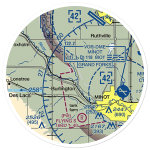Pietschtree Airstrip (12ND) VFR Sectional Sticker (20 mile)