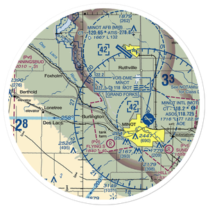 Pietschtree Airstrip (12ND) VFR Sectional Sticker (30 mile)