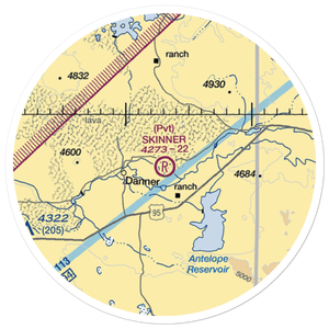 Skinner Ranch Airport (12OR) VFR Sectional Sticker (20 mile)