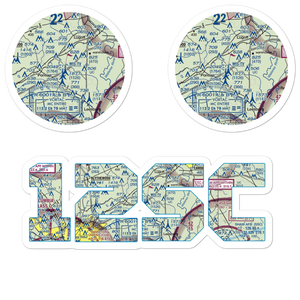 Over the Hill Airport (12SC) VFR Sectional Sticker Pack