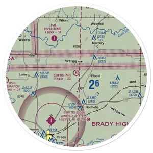 Curtis Ranch Field (12TE) VFR Sectional Sticker (30 mile)