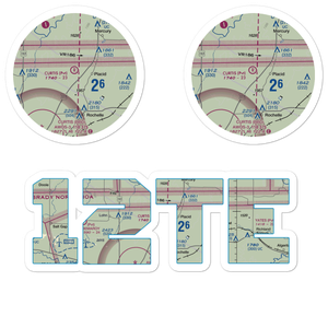Curtis Ranch Field (12TE) VFR Sectional Sticker Pack