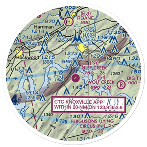 Riley Creek Airport (12TN) VFR Sectional Sticker (20 mile)